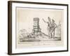 The French Coloniser Jean Ribault Sets up His Column in Florida-Theodor de Bry-Framed Art Print