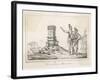 The French Coloniser Jean Ribault Sets up His Column in Florida-Theodor de Bry-Framed Art Print