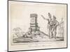 The French Coloniser Jean Ribault Sets up His Column in Florida-Theodor de Bry-Mounted Art Print