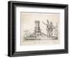 The French Coloniser Jean Ribault Sets up His Column in Florida-Theodor de Bry-Framed Art Print