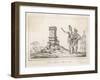 The French Coloniser Jean Ribault Sets up His Column in Florida-Theodor de Bry-Framed Art Print