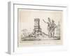 The French Coloniser Jean Ribault Sets up His Column in Florida-Theodor de Bry-Framed Art Print