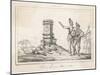The French Coloniser Jean Ribault Sets up His Column in Florida-Theodor de Bry-Mounted Art Print