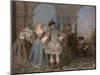 The French Comedians, c.1720-Jean Antoine Watteau-Mounted Giclee Print