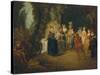 The French Comedy, after 1716-Jean Antoine Watteau-Stretched Canvas