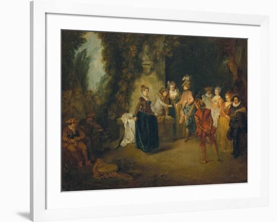 The French Comedy, after 1716-Jean Antoine Watteau-Framed Giclee Print