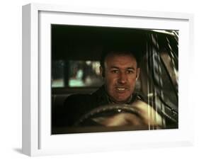 The French Connection, Gene Hackman, 1971, In The Famous Car Chase Scene-null-Framed Photo