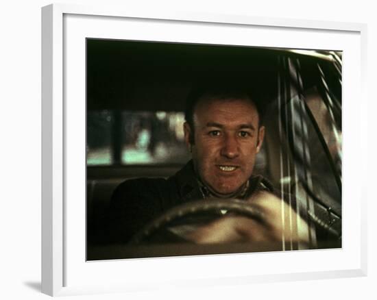 The French Connection, Gene Hackman, 1971, In The Famous Car Chase Scene-null-Framed Photo