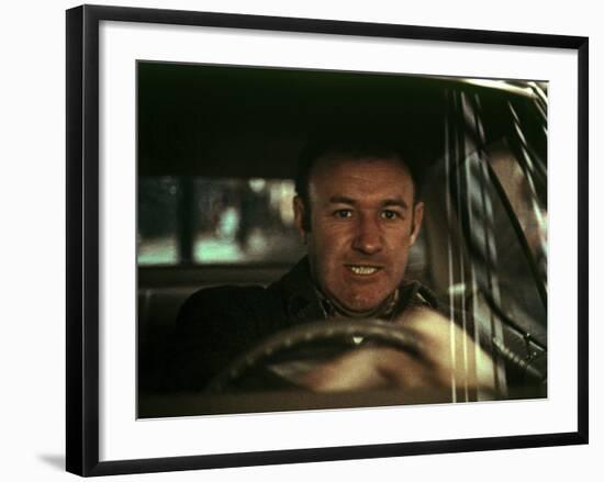 The French Connection, Gene Hackman, 1971, In The Famous Car Chase Scene-null-Framed Photo