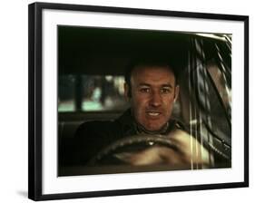 The French Connection, Gene Hackman, 1971, In The Famous Car Chase Scene-null-Framed Photo