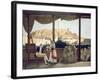 The French Consul, Monsieur Fauvel, on the Terrace of his House in Athens, engraved by the Thierry-Louis Dupré-Framed Giclee Print