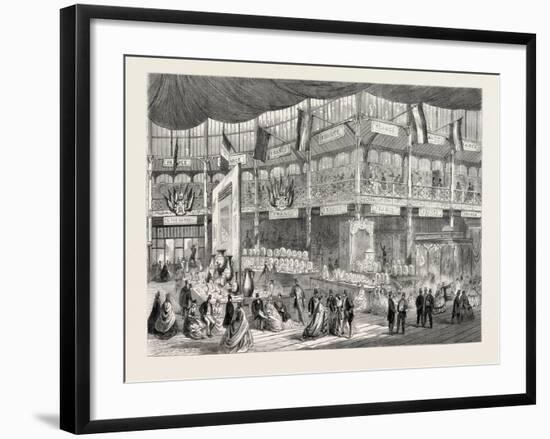 The French Court in the Dublin Exhibition, Ireland, 1865-null-Framed Giclee Print