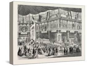 The French Court in the Dublin Exhibition, Ireland, 1865-null-Stretched Canvas