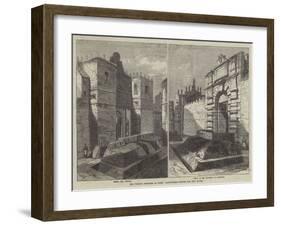 The French Defences of Rome, Earthworks before the City Gates-Frank Watkins-Framed Giclee Print