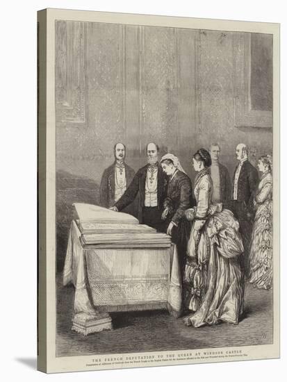 The French Deputation to the Queen at Windsor Castle-Joseph Nash-Stretched Canvas
