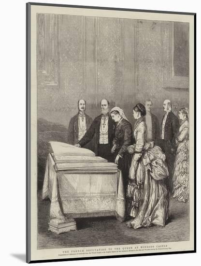 The French Deputation to the Queen at Windsor Castle-Joseph Nash-Mounted Giclee Print