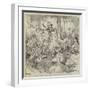 The French Elections, a Sketch on the Boulevard Montmartre, 15 October, Midnight, Une Fausse Joie-Felix Regamey-Framed Giclee Print