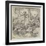 The French Elections, a Sketch on the Boulevard Montmartre, 15 October, Midnight, Une Fausse Joie-Felix Regamey-Framed Giclee Print