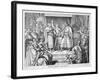 The French Empire Established by Charlemagne is Divided at the Treaty of Verdun-null-Framed Art Print