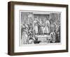 The French Empire Established by Charlemagne is Divided at the Treaty of Verdun-null-Framed Art Print