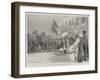 The French Envoy in Abyssinia, Reception of M Lagarde by Ras Makonnen-Frederic De Haenen-Framed Giclee Print