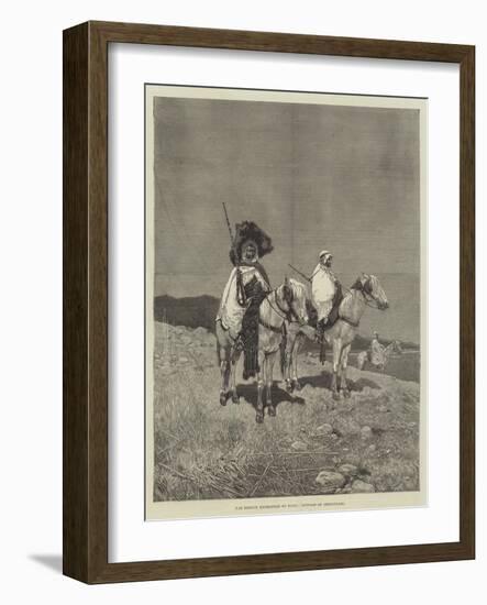 The French Expedition to Tunis, Outpost of Irregulars-Charles Auguste Loye-Framed Giclee Print