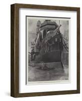 The French First-Class Battle-Ship Charles Martel at Toulon, Finishing Touches-Fred T. Jane-Framed Giclee Print