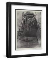 The French First-Class Battle-Ship Charles Martel at Toulon, Finishing Touches-Fred T. Jane-Framed Giclee Print