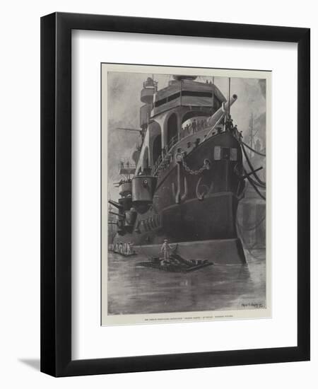 The French First-Class Battle-Ship Charles Martel at Toulon, Finishing Touches-Fred T. Jane-Framed Giclee Print