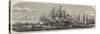 The French Fleet at Cherbourg-null-Stretched Canvas