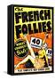 The French Follies-null-Framed Stretched Canvas