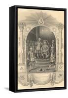 The French Freemasons Ceremony, 1844-null-Framed Stretched Canvas