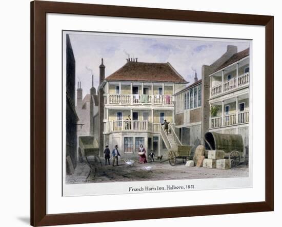 The French Horn Inn, Holborn, London, 1851-Thomas Hosmer Shepherd-Framed Giclee Print