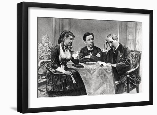 The French Imperial Family in Exile, Chislehurst, Kent, 1871-1873-null-Framed Giclee Print