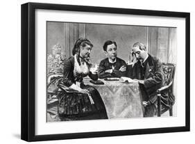 The French Imperial Family in Exile, Chislehurst, Kent, 1871-1873-null-Framed Giclee Print