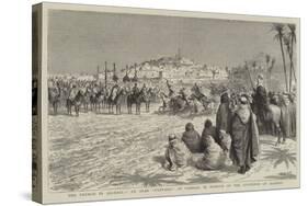 The French in Algeria, an Arab Fantasia at Gardaia in Honour of the Governor of Algiers-Godefroy Durand-Stretched Canvas