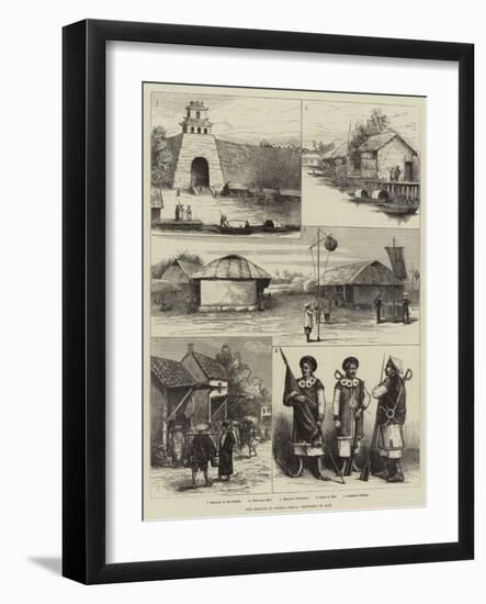 The French in Cochin China, Sketches of Hue-null-Framed Giclee Print