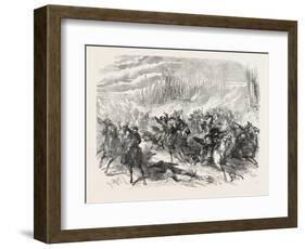 The French in Mexico: Death of Pueblita at Uruopan, 1865-null-Framed Giclee Print