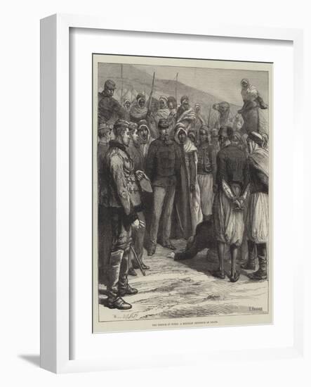 The French in Tunis, a Military Sentence of Death-null-Framed Giclee Print