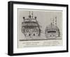 The French Invincible, Taken by Anson, 1747 and the Spanish Glorioso, Taken by HMS Russell, 1747-null-Framed Giclee Print