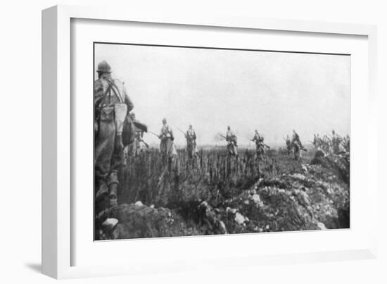 The French Launch their Offensive, 2nd Battle of Champagne, France, 25 September 1915-null-Framed Giclee Print