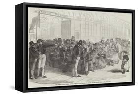 The French Loan, Scene at the Hotel of the Minister of Finance, Rue De Rivoli, Paris-null-Framed Stretched Canvas