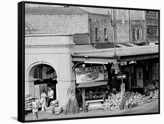 The French Market in New Orleans-null-Framed Stretched Canvas