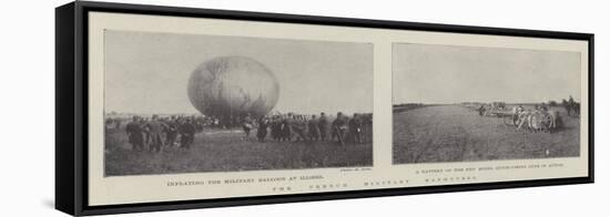 The French Military Manoeuvres-null-Framed Stretched Canvas