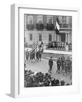 The French Military Mission to America, the Harvard Club, Boston, Massachusetts, USA, 1917-null-Framed Giclee Print