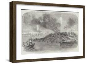 The French Mortar Battery before Sveaborg-John Wilson Carmichael-Framed Giclee Print