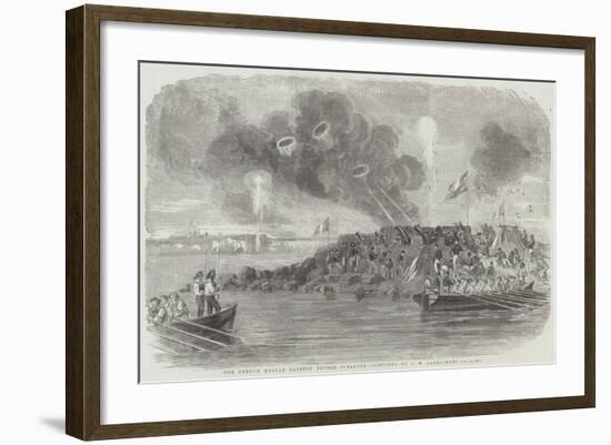 The French Mortar Battery before Sveaborg-John Wilson Carmichael-Framed Giclee Print