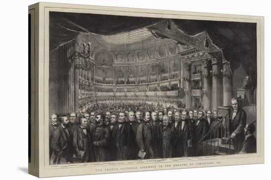 The French National Assembly in the Theatre at Versailles, 1873-null-Stretched Canvas