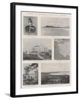 The French Naval Demonstration at Mitylene, Scenes in the Island-null-Framed Giclee Print