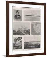 The French Naval Demonstration at Mitylene, Scenes in the Island-null-Framed Giclee Print